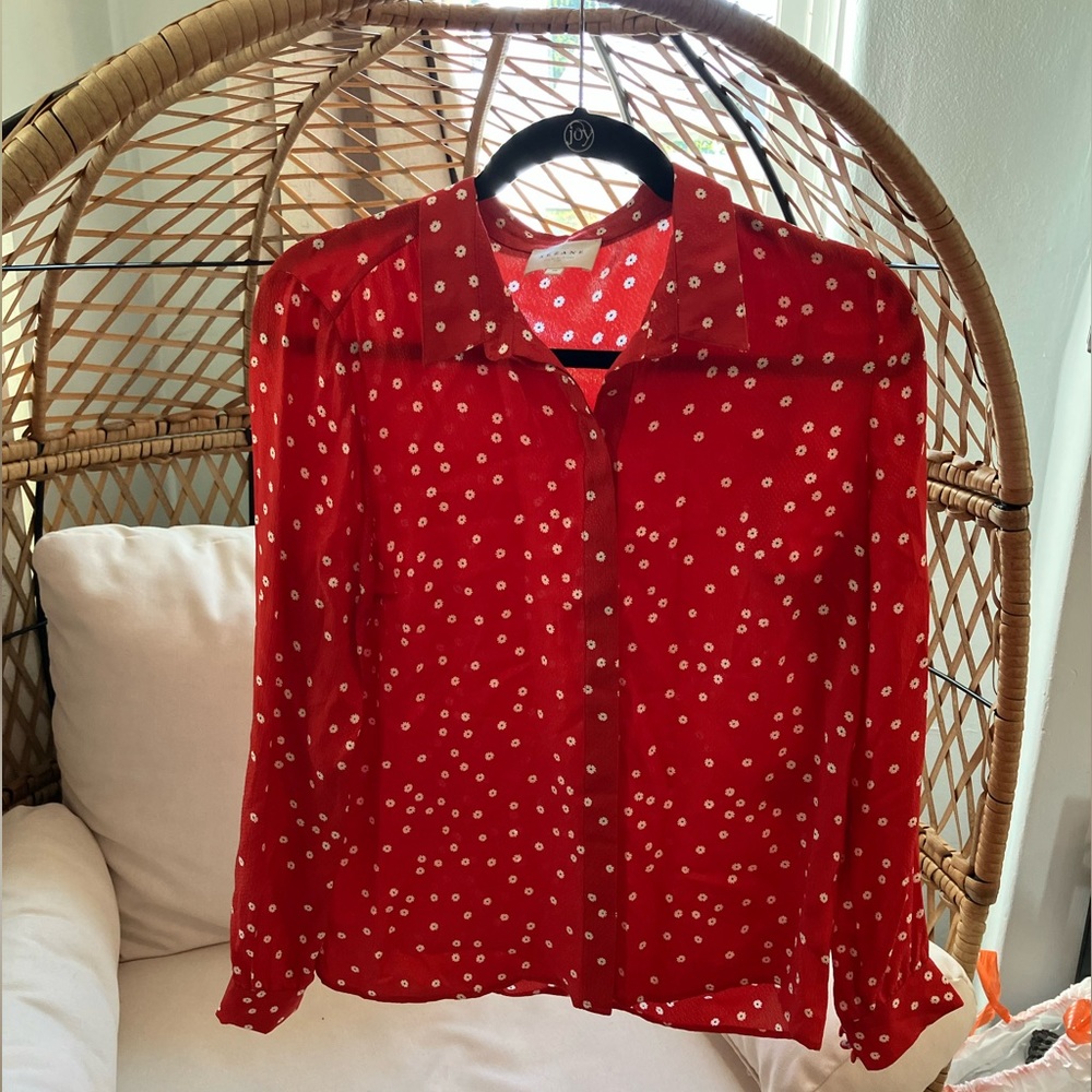 Sezane silk blouse